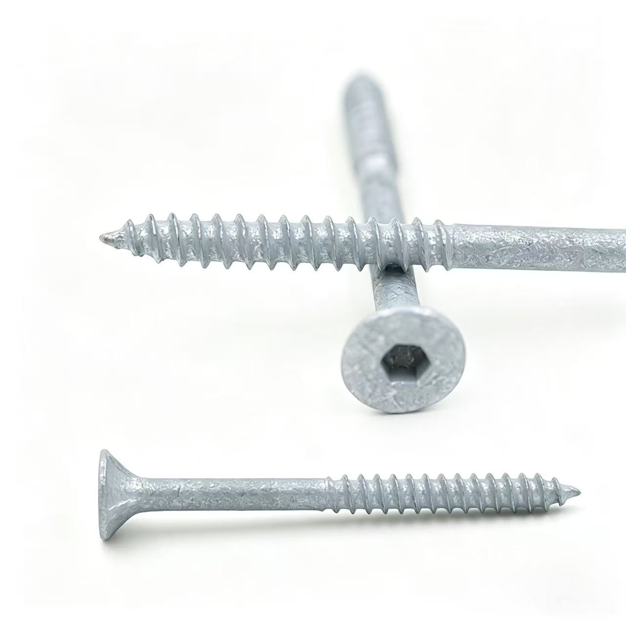 C1022A Carbon Steel Countersunk Square Drive Self Tapping Screws | 1000-Hour Coating